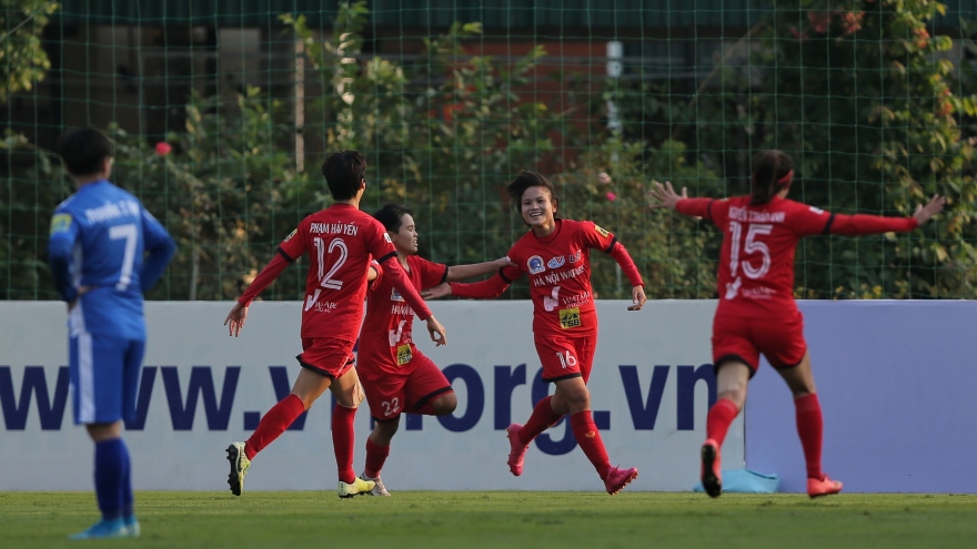 Khai mạc Giải bóng đá nữ VĐQG 2021: HLV Hàn Quốc thắng trận ra mắt